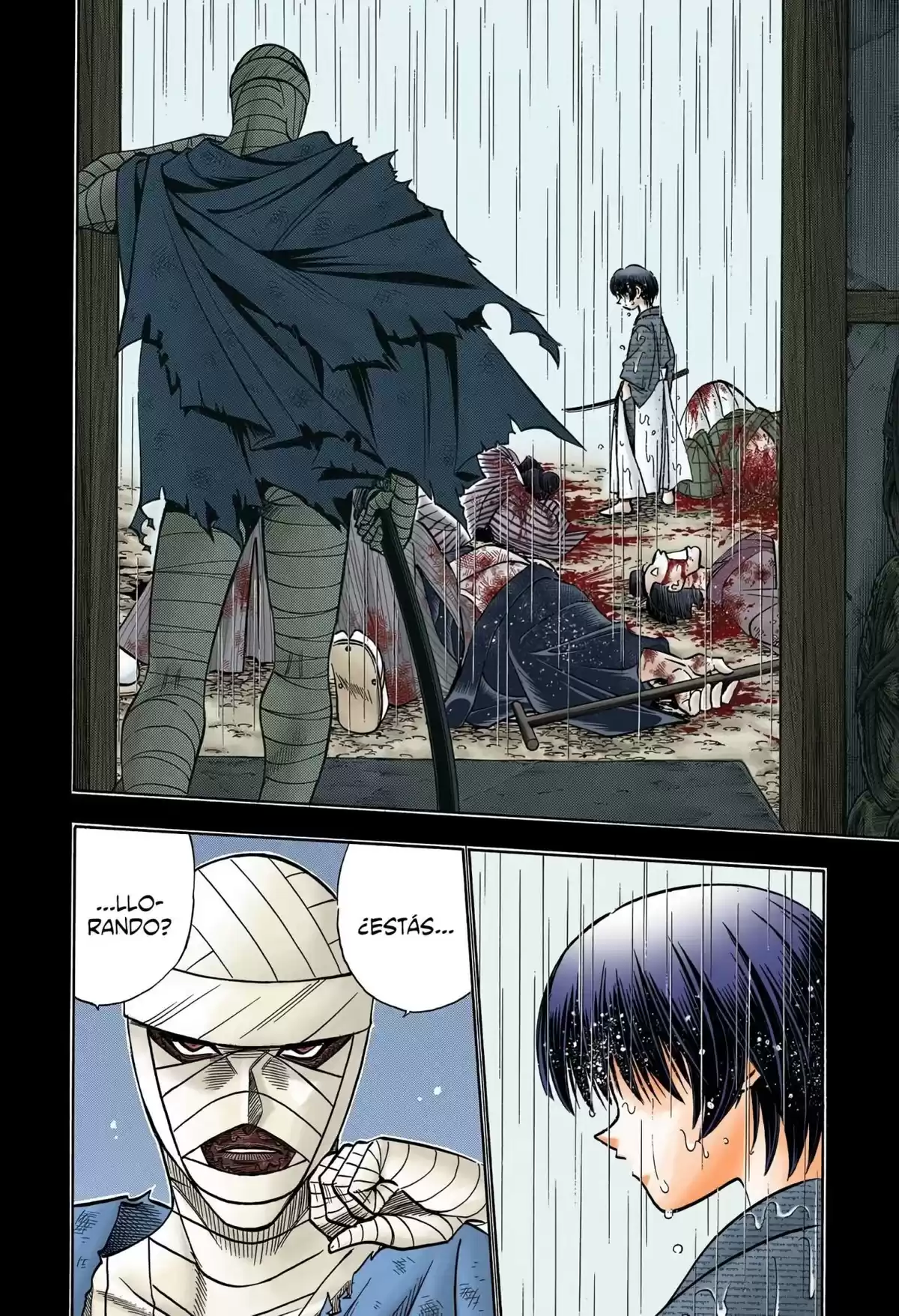 Rurouni Kenshin Full Color Capitulo 132: Historia de Soujiro: Una sonrisa bajo la lluvia página 16