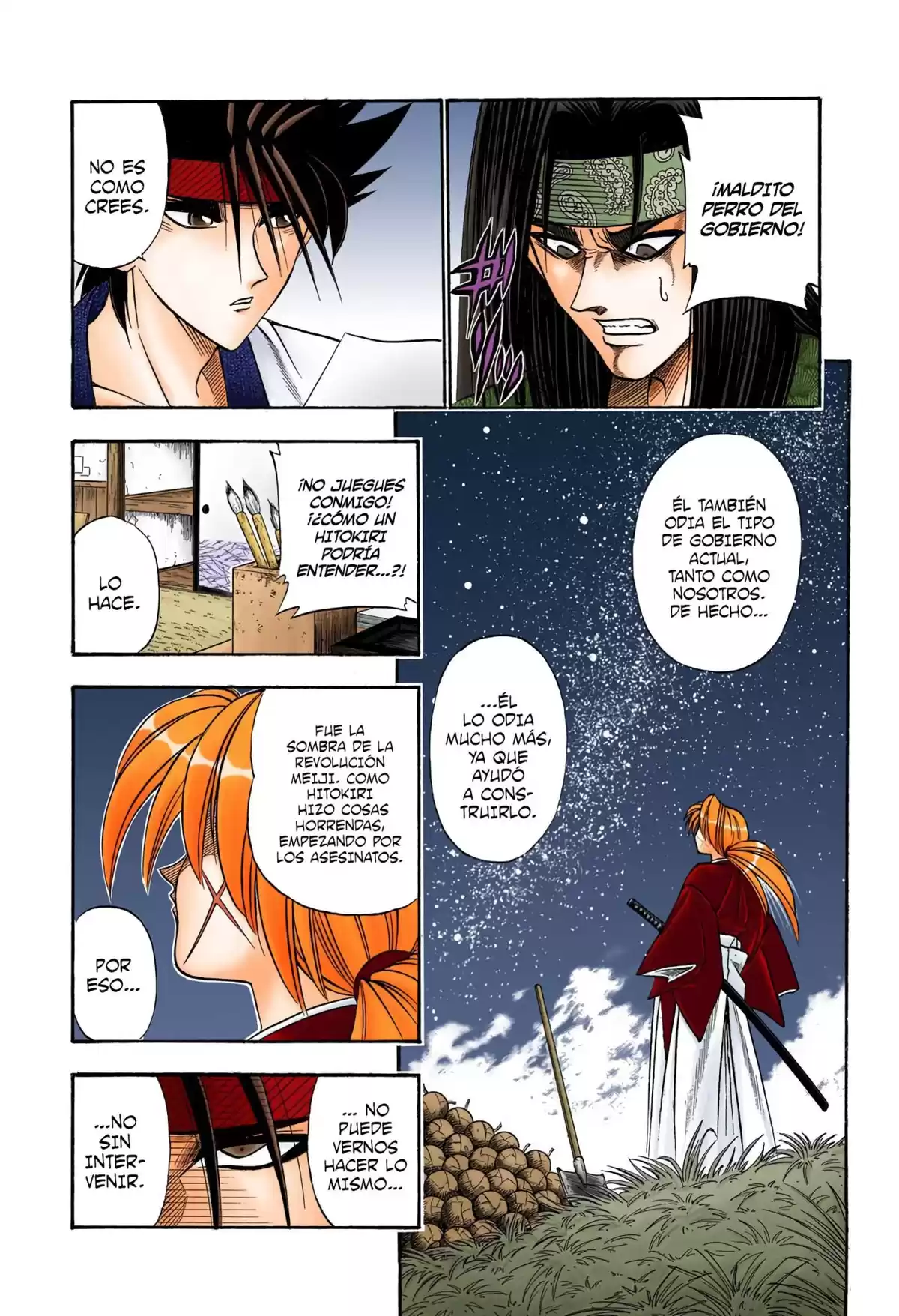 Rurouni Kenshin Full Color Capitulo 47: Historia extra: Sanosuke y las pinturas Nishiki (3) página 15