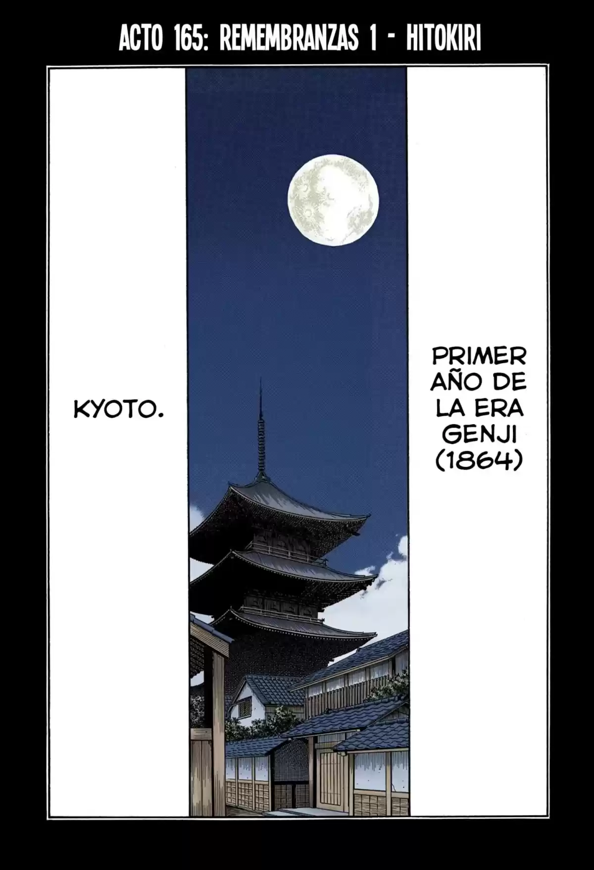 Rurouni Kenshin Full Color Capitulo 165: Remembranzas 1 — Hitokiri página 1