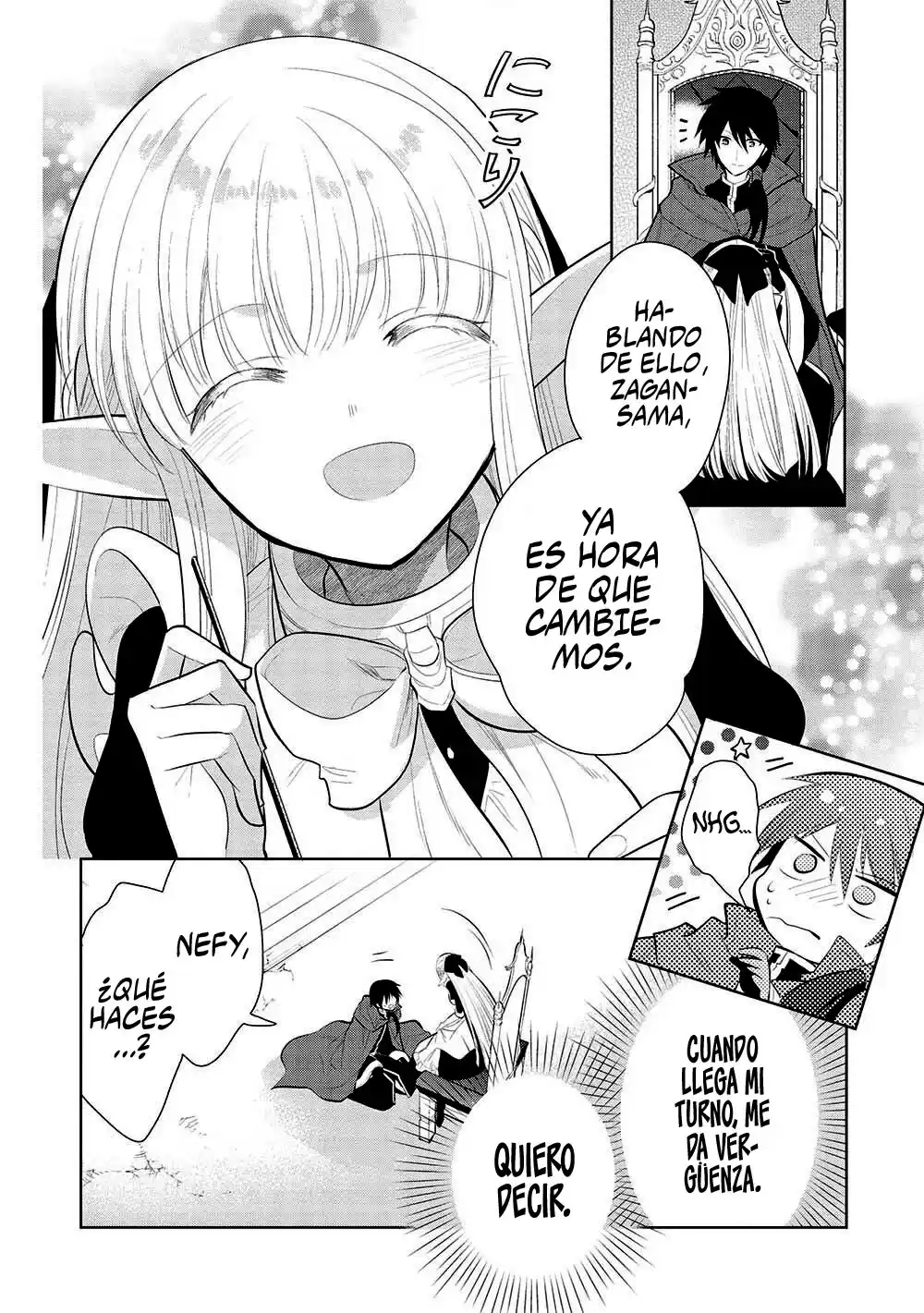 Maou no Ore ga Dorei Elf wo Yome ni Shitanda ga, Dou Medereba Ii? Capitulo 51: Al parecer las parejas que se aman tienen citas, pero ¿qué se debería hacer? Parte 1 página 23