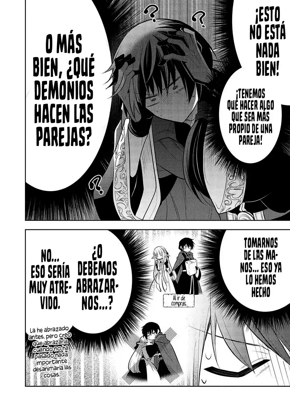 Maou no Ore ga Dorei Elf wo Yome ni Shitanda ga, Dou Medereba Ii? Capitulo 51: Al parecer las parejas que se aman tienen citas, pero ¿qué se debería hacer? Parte 1 página 9