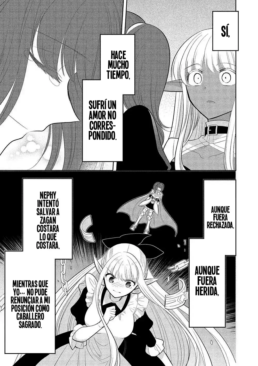 Maou no Ore ga Dorei Elf wo Yome ni Shitanda ga, Dou Medereba Ii? Capitulo 62: El mundo es sorprendentemente amable, pero al mismo tiempo hay muchas cosas que no lo son, después de todo. Parte 4. página 15