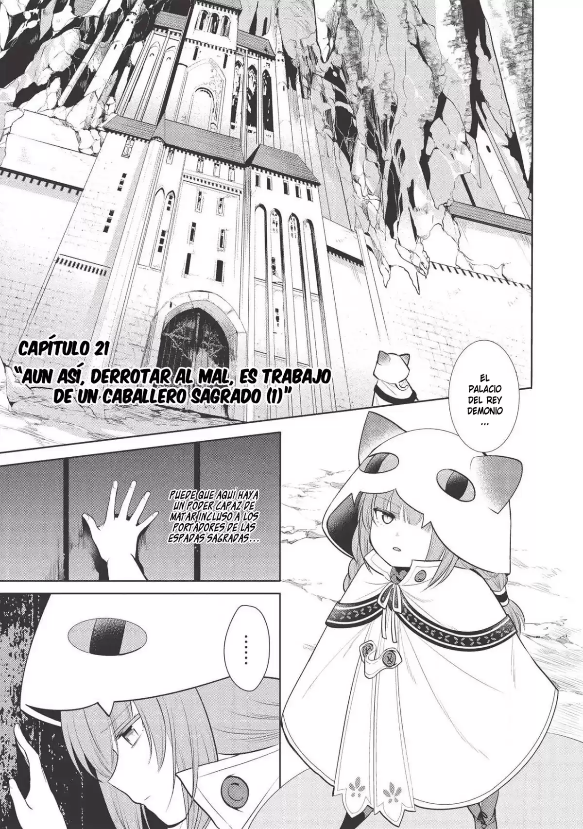 Maou no Ore ga Dorei Elf wo Yome ni Shitanda ga, Dou Medereba Ii? Capitulo 21: Aún así, derrotar al mal, es trabajo de un caballero sagrado (1) página 2