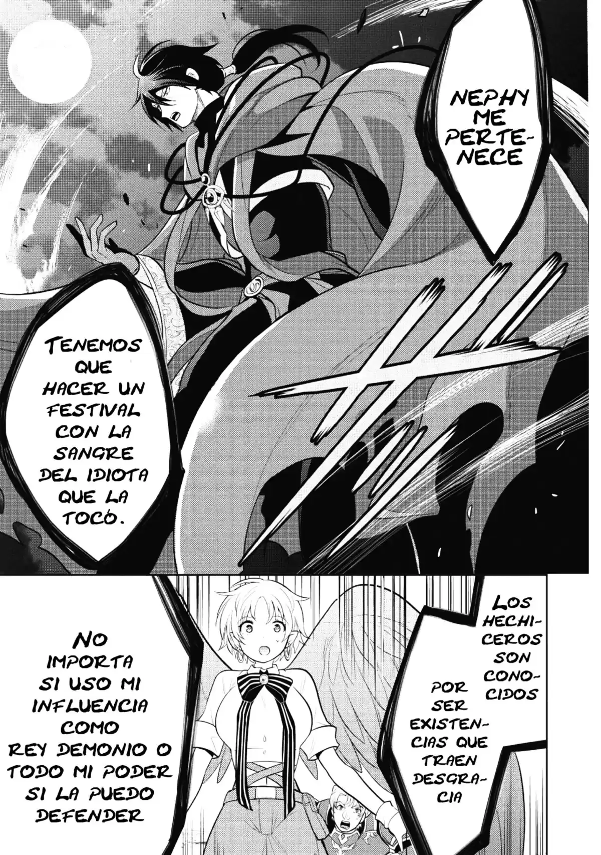 Maou no Ore ga Dorei Elf wo Yome ni Shitanda ga, Dou Medereba Ii? Capitulo 11: Un corazón roto es una cosa que te puede lastimar físicamente. (Parte 3) página 14