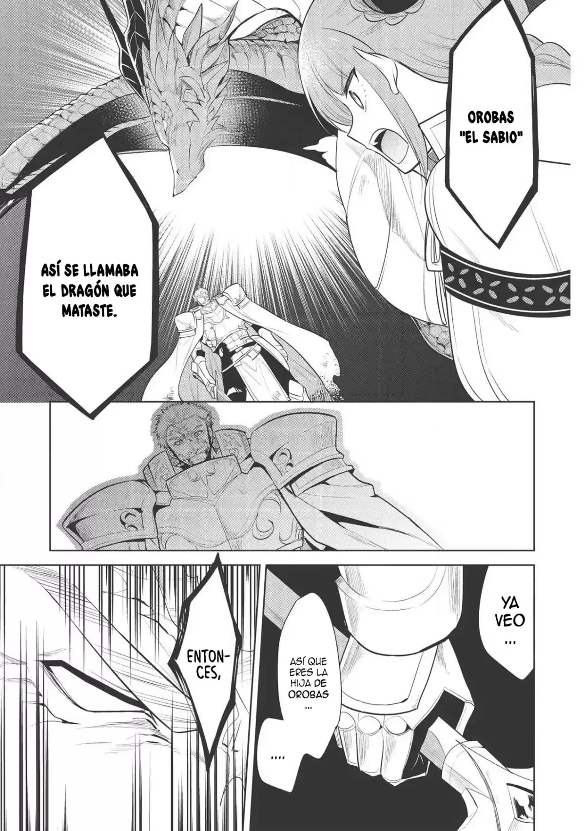 Maou no Ore ga Dorei Elf wo Yome ni Shitanda ga, Dou Medereba Ii? Capitulo 22: Aún así, derrotar al mal, es trabajo de un caballero sagrado (2) página 4