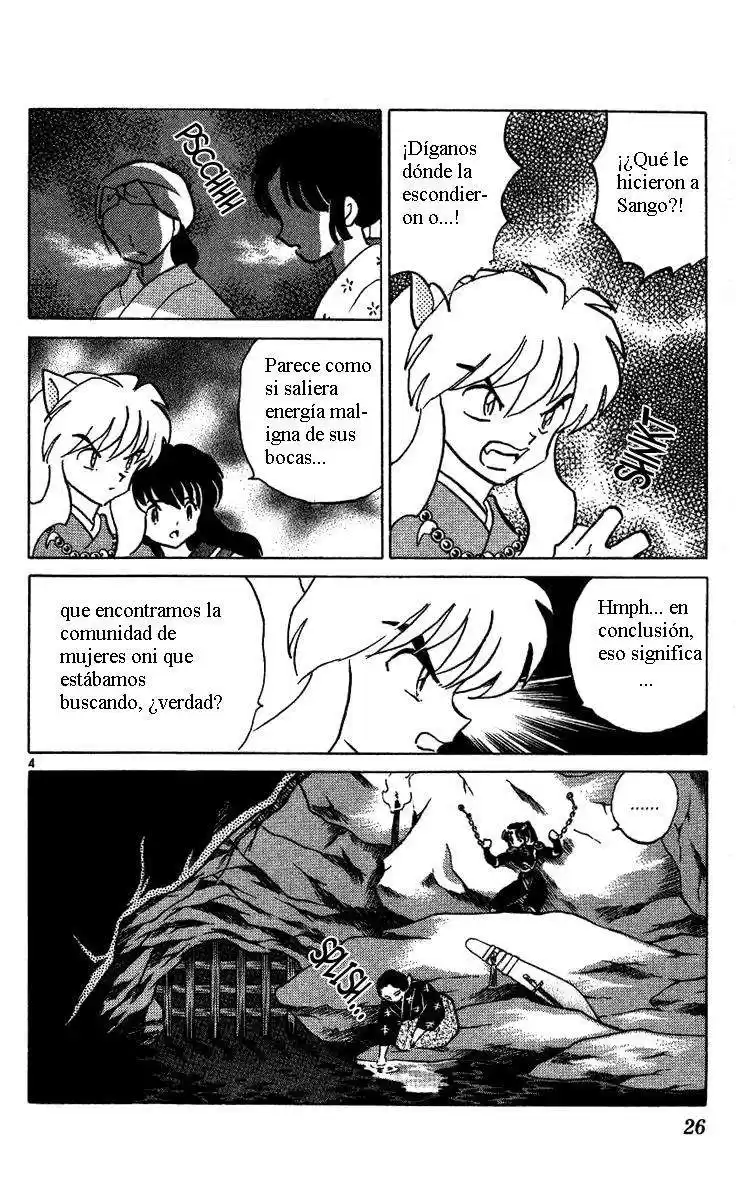 Inuyasha Capitulo 290: La Energía Maligna Dentro del Estómago página 4