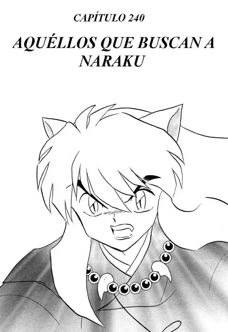 Inuyasha Capitulo 240: Aquellos que Buscan a Naraku página 1