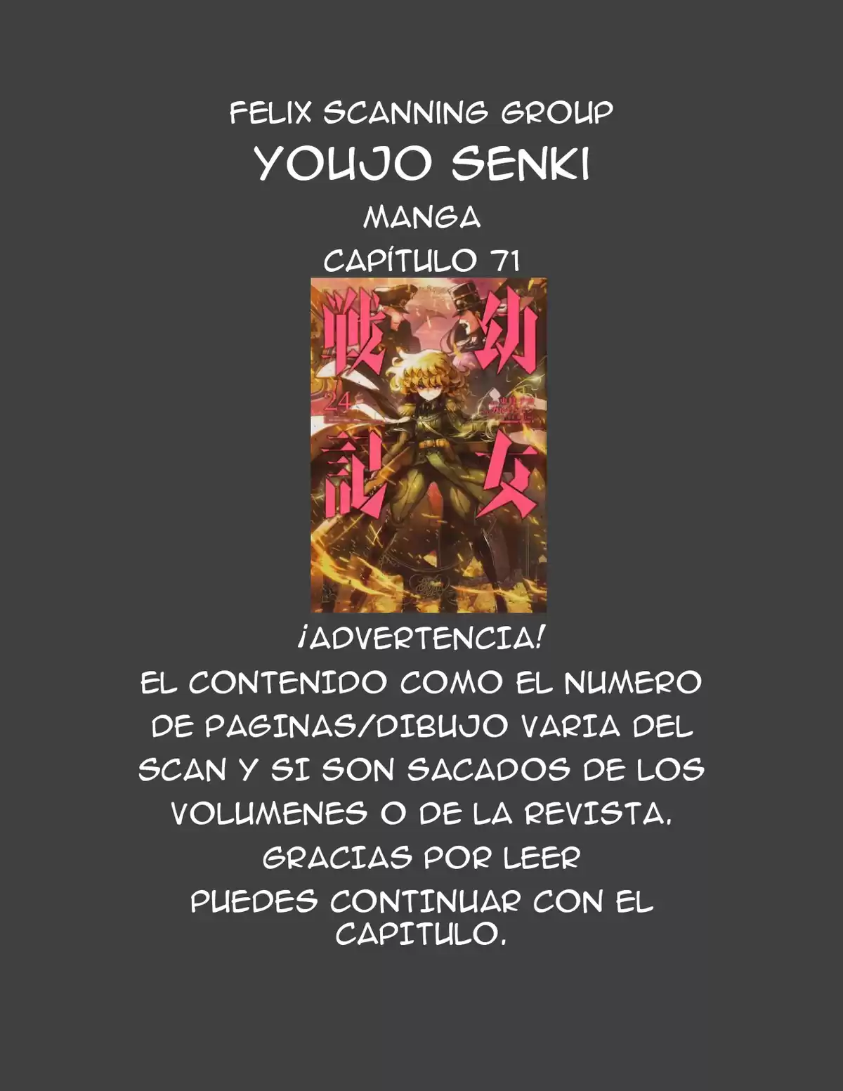 Youjo Senki Capitulo 71: Un Otoño Ardiente página 1