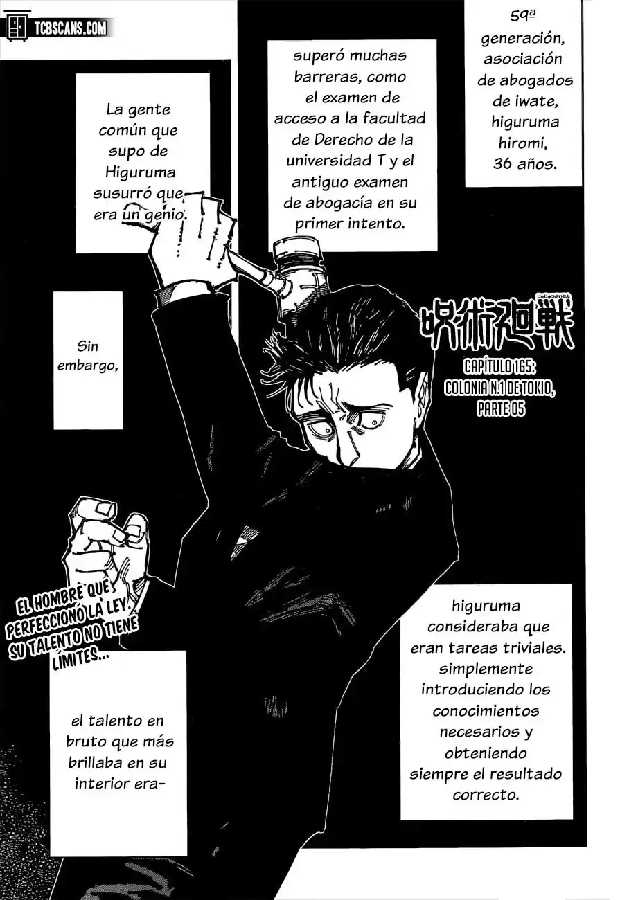 Jujutsu kaisen Capitulo 165: colonia N.1 de Tokio parte 5 página 3