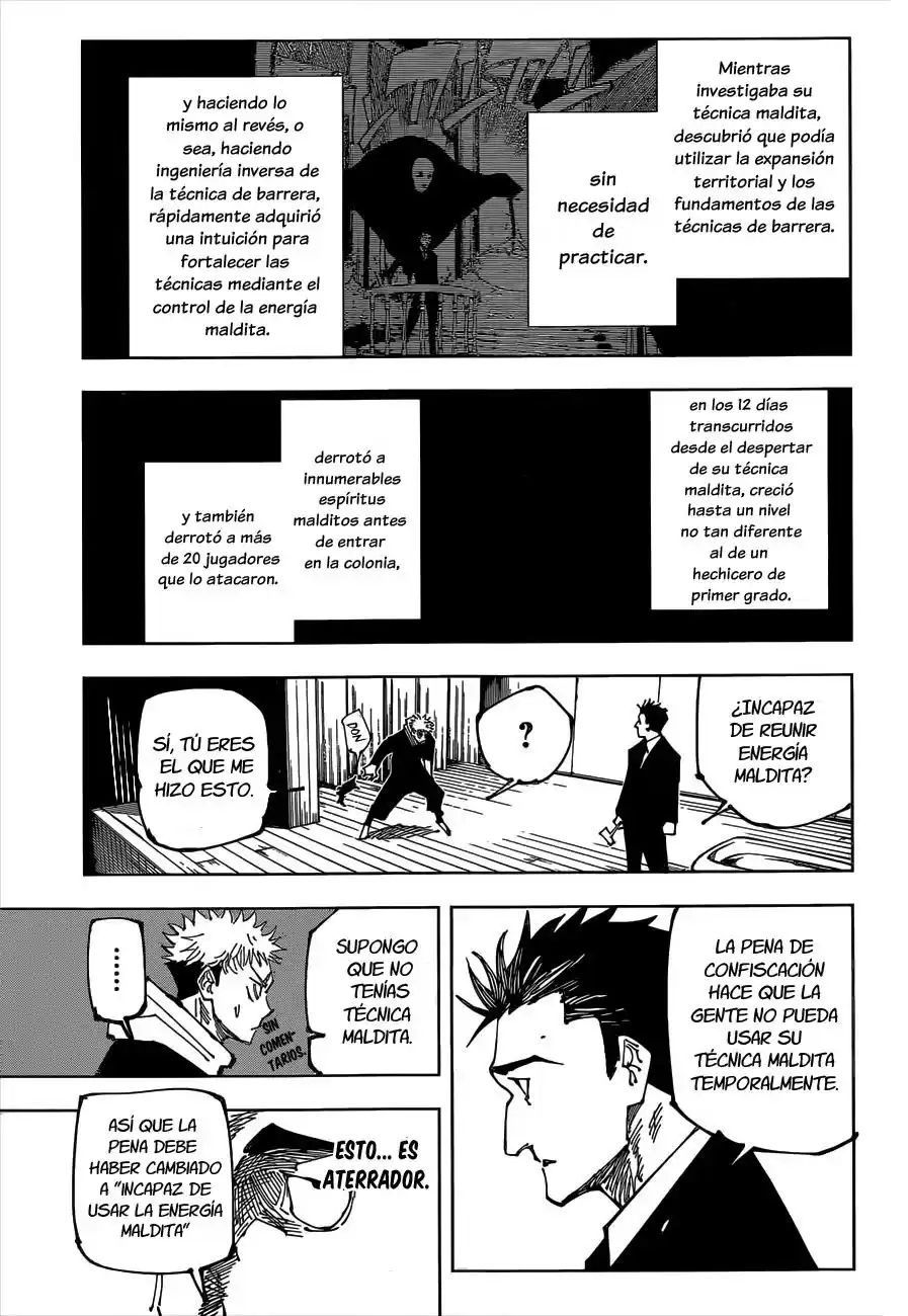 Jujutsu kaisen Capitulo 165: colonia N.1 de Tokio parte 5 página 7