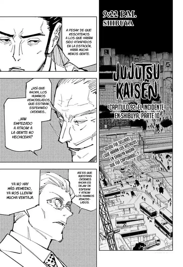 Jujutsu kaisen Capitulo 92: el incidente en shibuya, parte 10 página 3