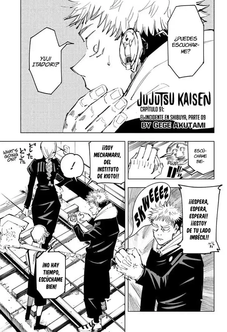 Jujutsu kaisen Capitulo 91: El Incidente de Shibuya, Parte 9 página 3