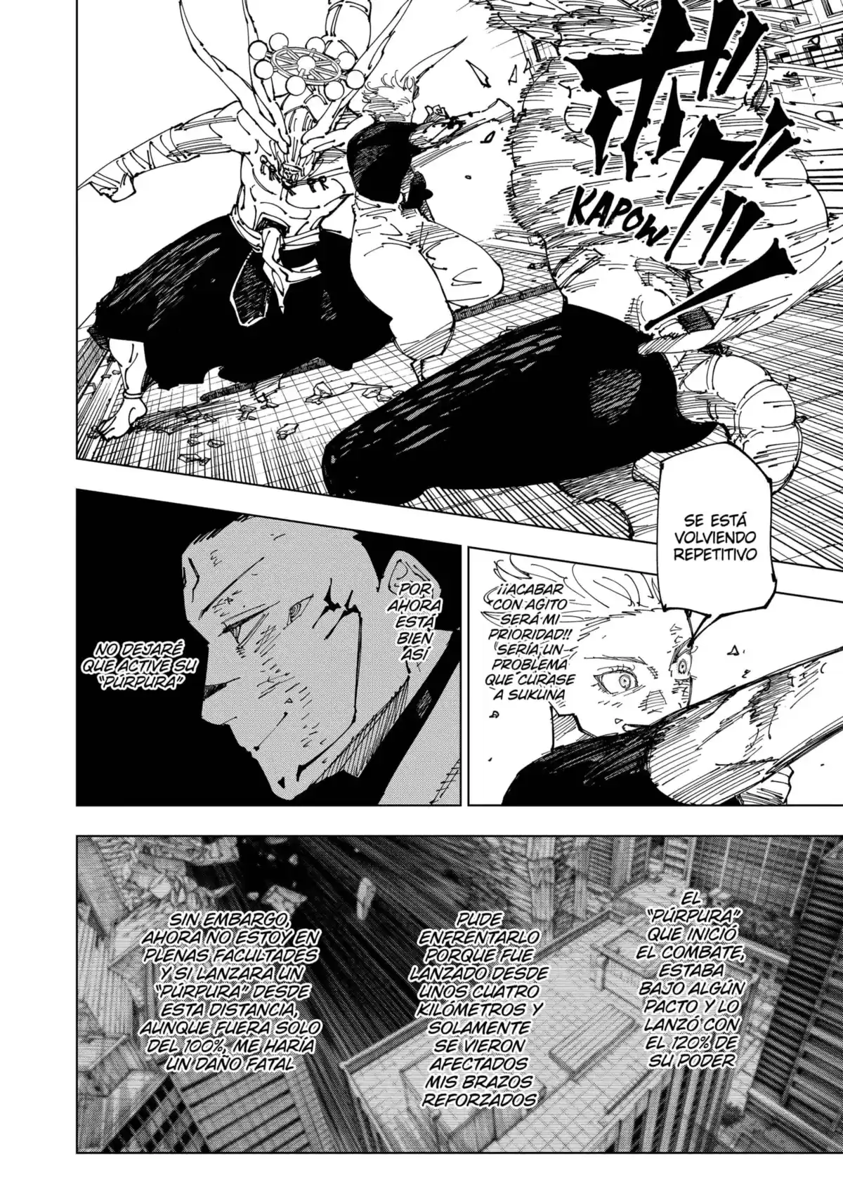 Jujutsu kaisen Capitulo 234: La batalla decisiva en el área deshabitada de Shinjuku, Parte 12 página 10