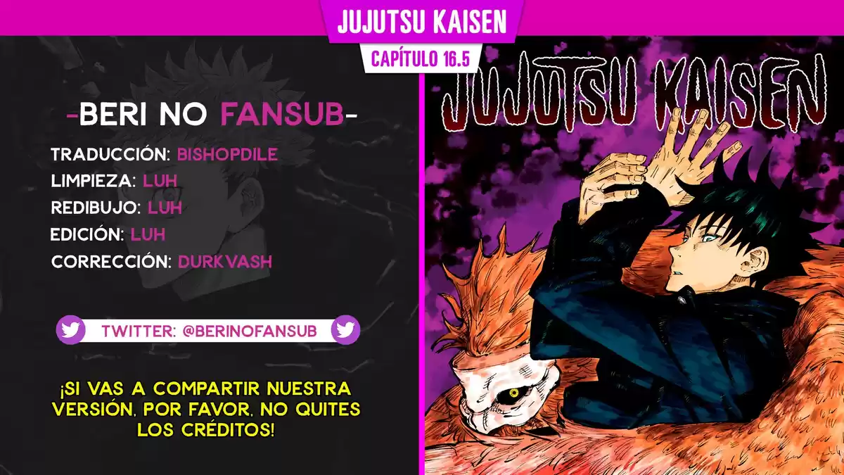 Jujutsu kaisen Capitulo 16.5: Extra página 1