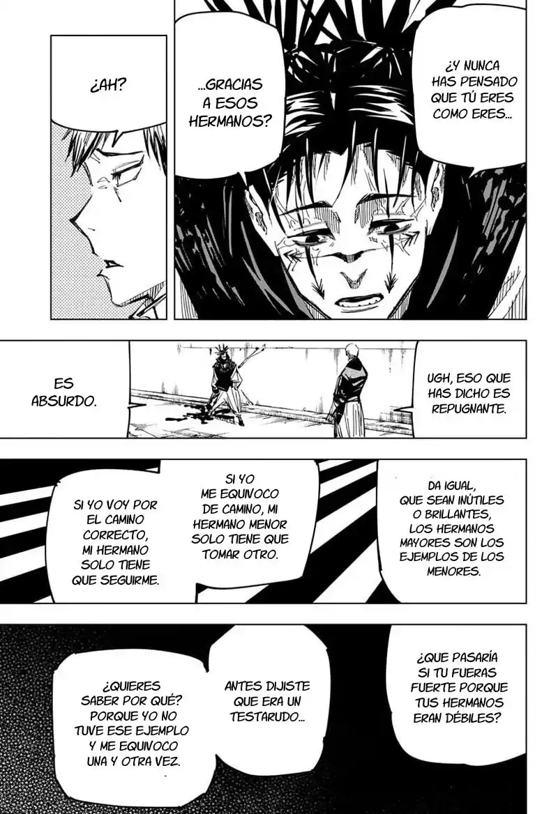 Jujutsu kaisen Capitulo 142: La espalda del hermano mayor. página 9