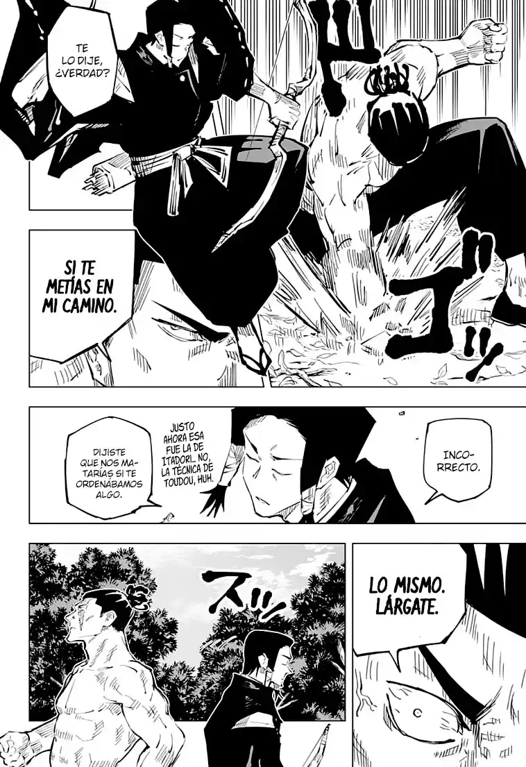 Jujutsu kaisen Capitulo 35: Festival de Intercambio de Escuelas Hermanas de Kyoto - Batallas en Equipo, Parte 2 página 14