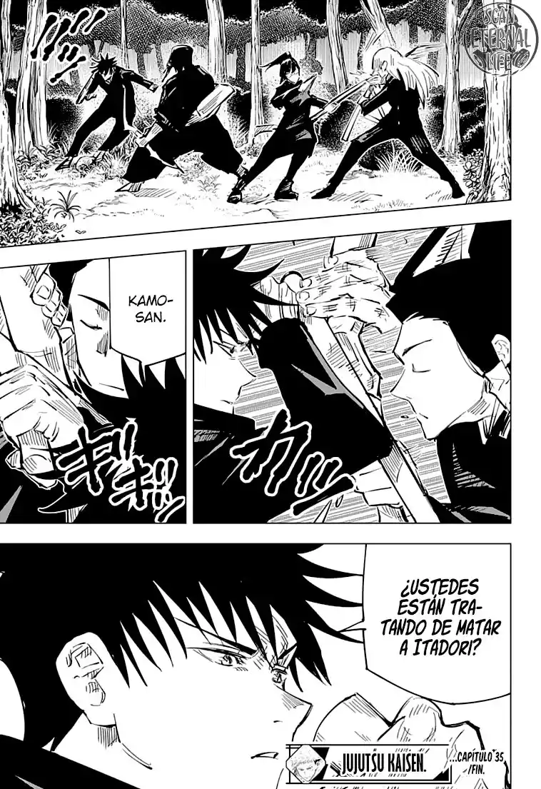 Jujutsu kaisen Capitulo 35: Festival de Intercambio de Escuelas Hermanas de Kyoto - Batallas en Equipo, Parte 2 página 19