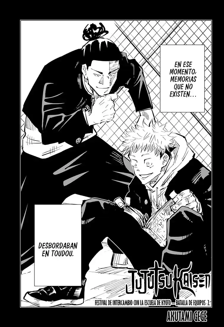 Jujutsu kaisen Capitulo 35: Festival de Intercambio de Escuelas Hermanas de Kyoto - Batallas en Equipo, Parte 2 página 4