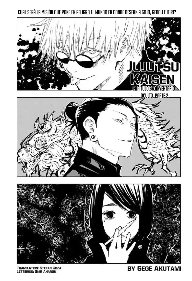 Jujutsu kaisen Capitulo 66: Inventario Oculto, Parte 2 página 3