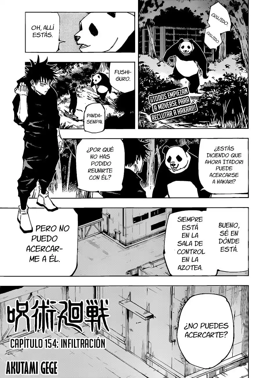 Jujutsu kaisen Capitulo 154: infiltración. página 3