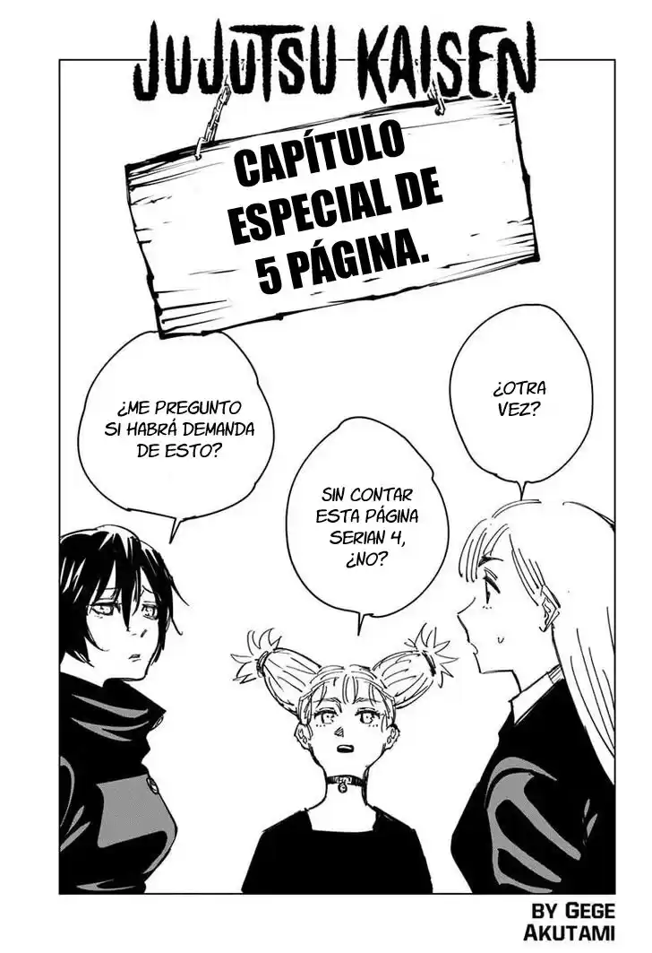 Jujutsu kaisen Capitulo 132.5: extra de 5 paginas. página 3