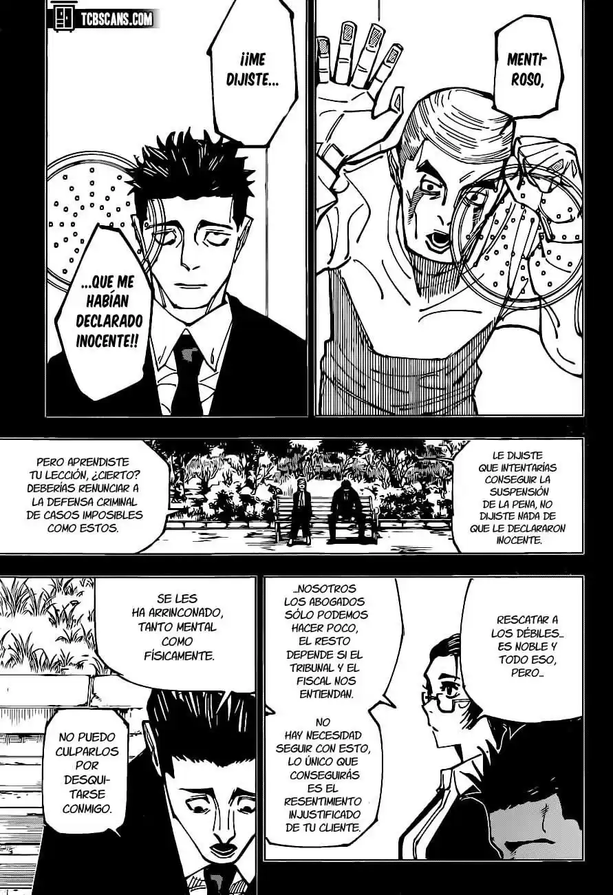 Jujutsu kaisen Capitulo 159: Juicio página 11