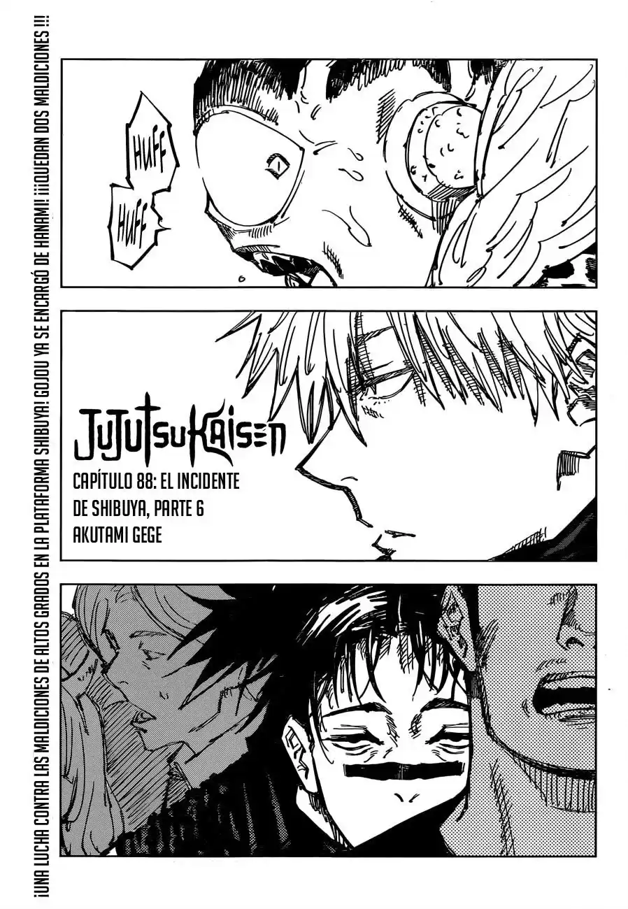 Jujutsu kaisen Capitulo 88: El incidente de shibuya, parte 6 página 3