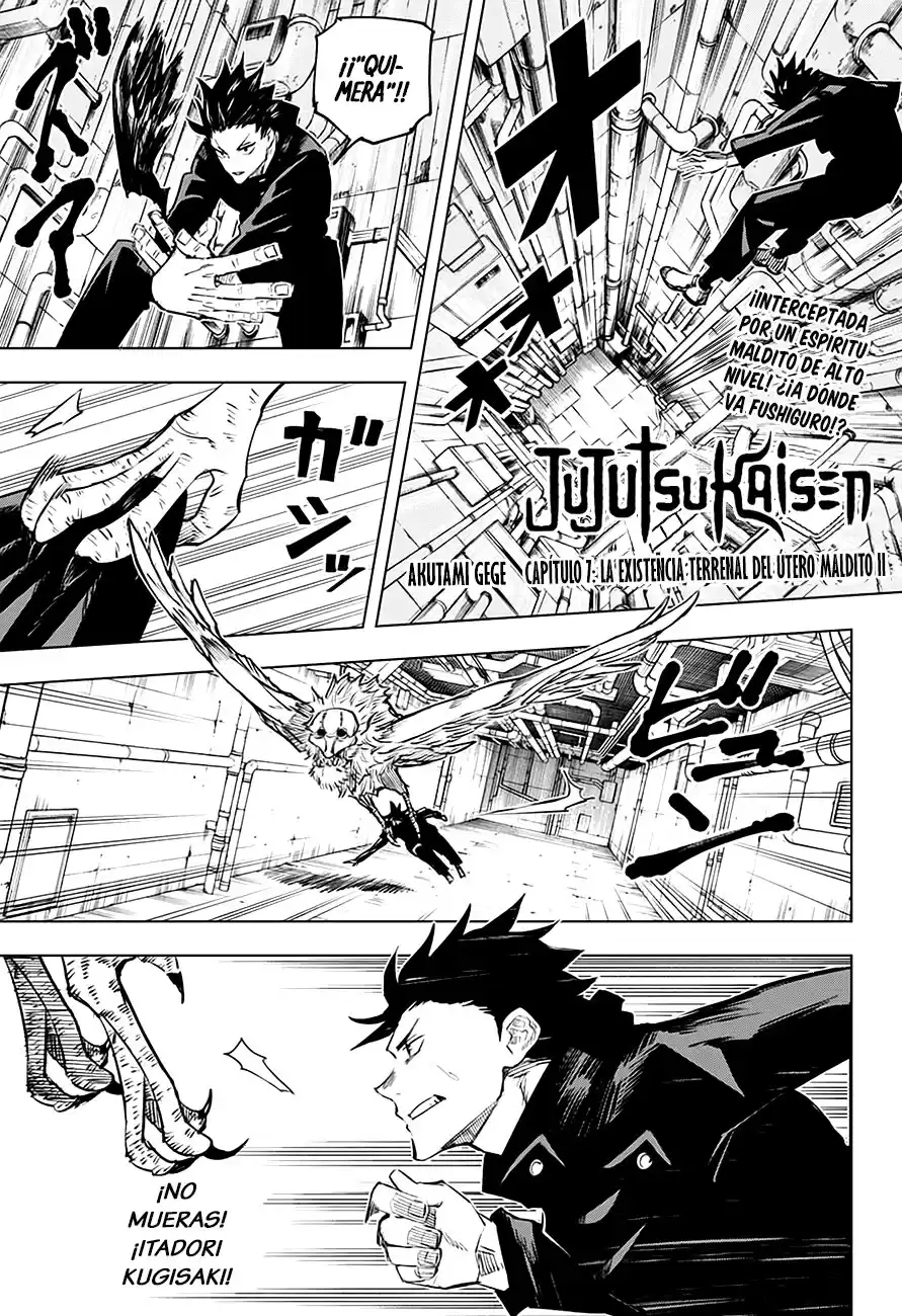 Jujutsu kaisen Capitulo 7: La Existencia Terrenal del Útero Maldito II página 2