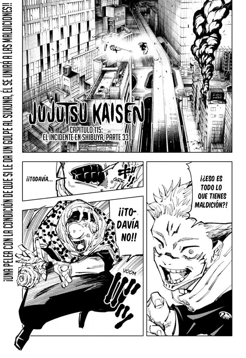 Jujutsu kaisen Capitulo 115: el incidente en shibuya, parte 33 página 3