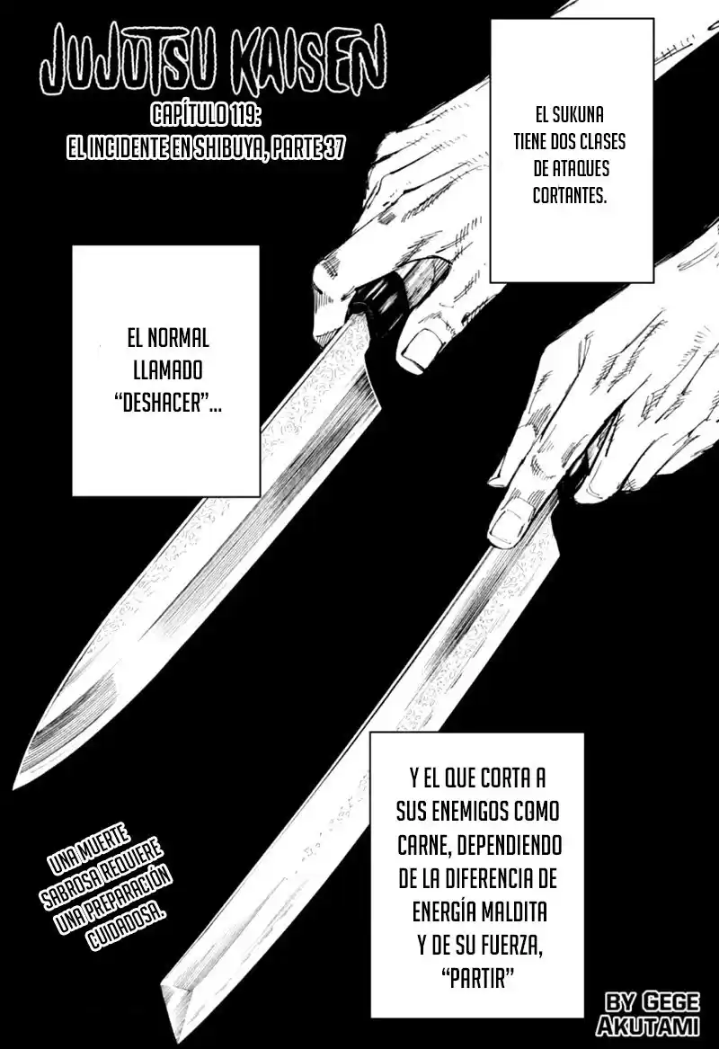 Jujutsu kaisen Capitulo 119: El incidente en shibuya, parte 37 página 3