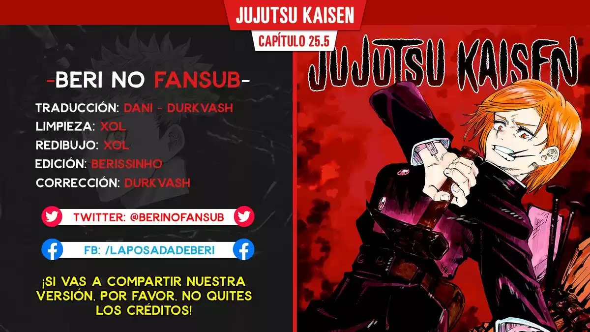 Jujutsu kaisen Capitulo 25.5: EXTRA página 1