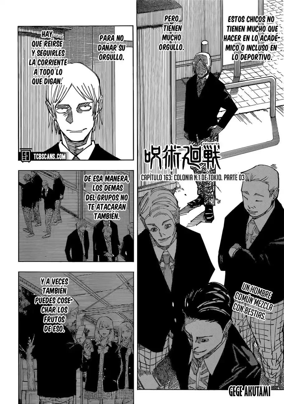 Jujutsu kaisen Capitulo 163: Colonia N°1 de Tokio, parte 3 página 4