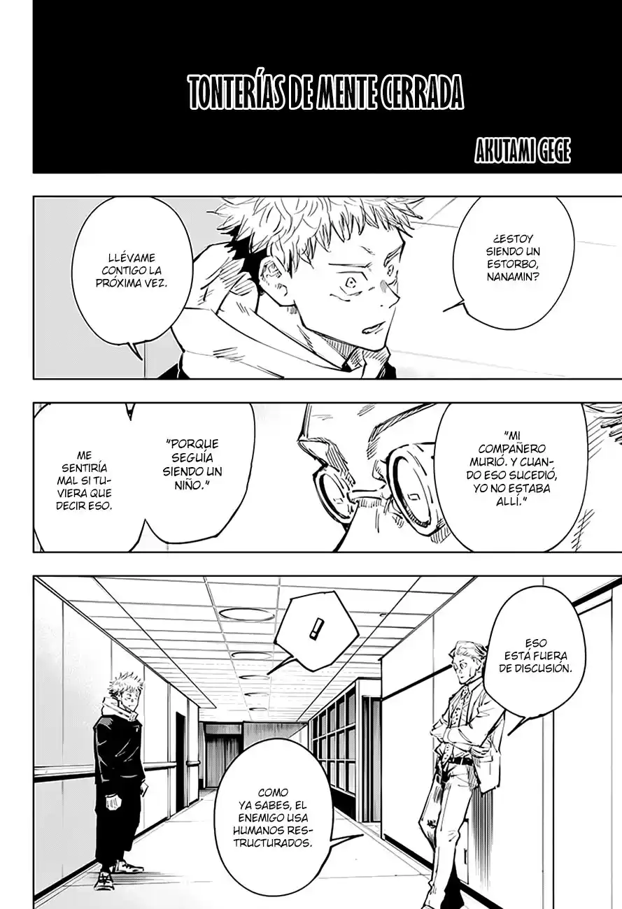 Jujutsu kaisen Capitulo 25: La Necedad de una Mente Cerrada página 3