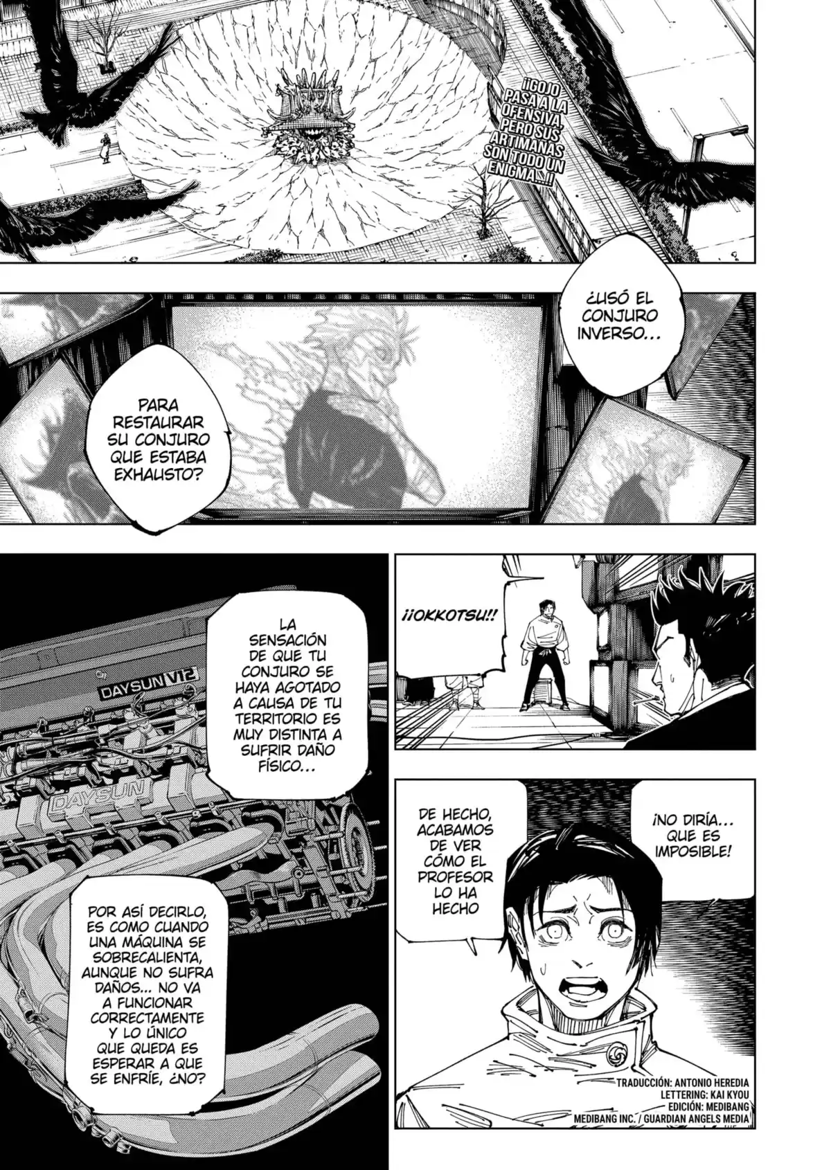 Jujutsu kaisen Capitulo 227: La batalla decisiva en el área deshabitada de Shinjuku, Parte 5 página 4