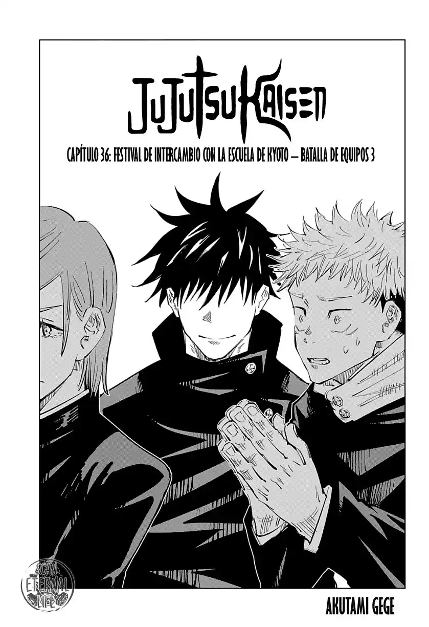 Jujutsu kaisen Capitulo 36: Festival de Intercambio de Escuelas Hermanas de Kyoto - Batallas en Equipo, Parte 3 página 2