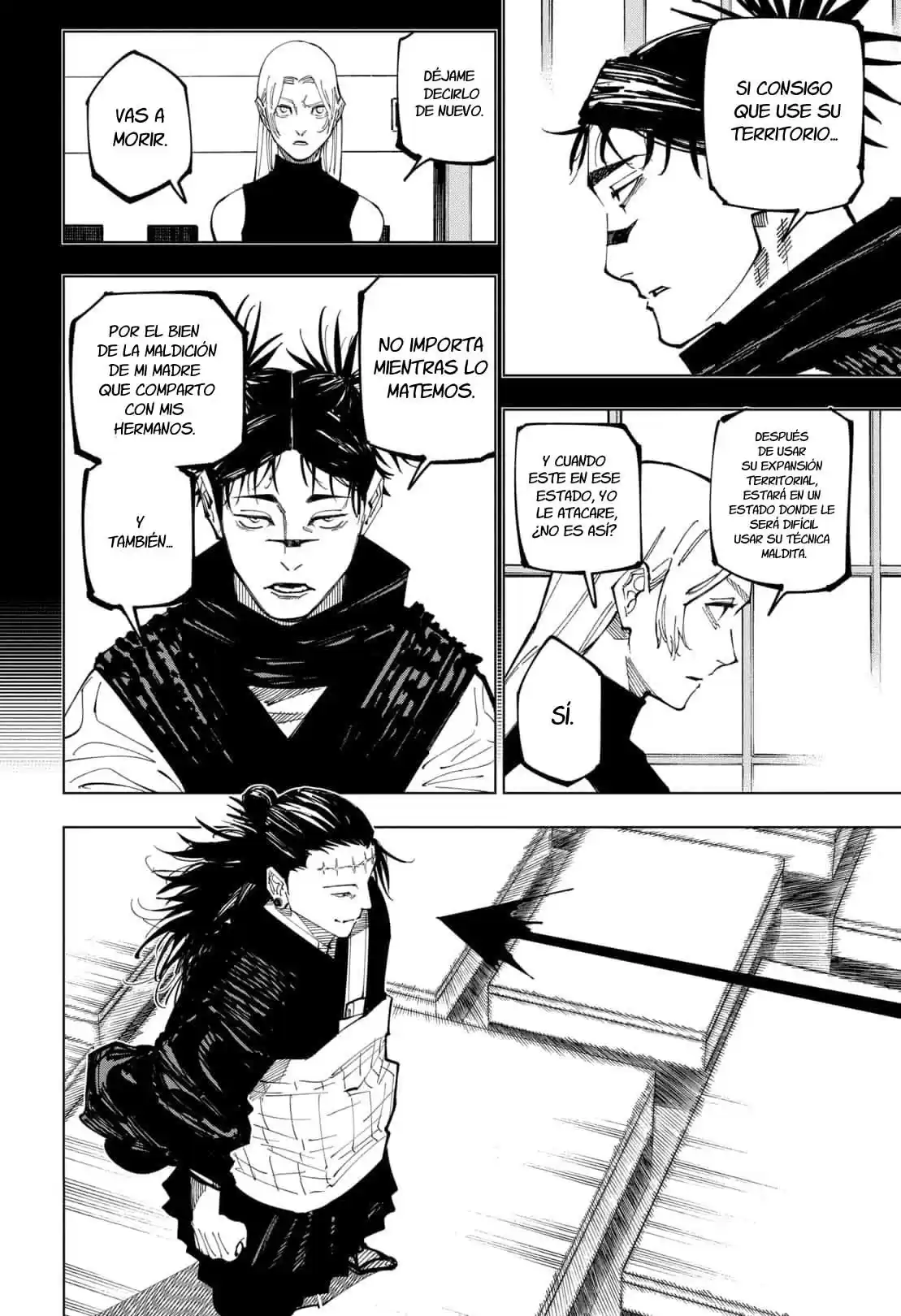 Jujutsu kaisen Capitulo 203: Sangre y aceite, parte 02 página 4