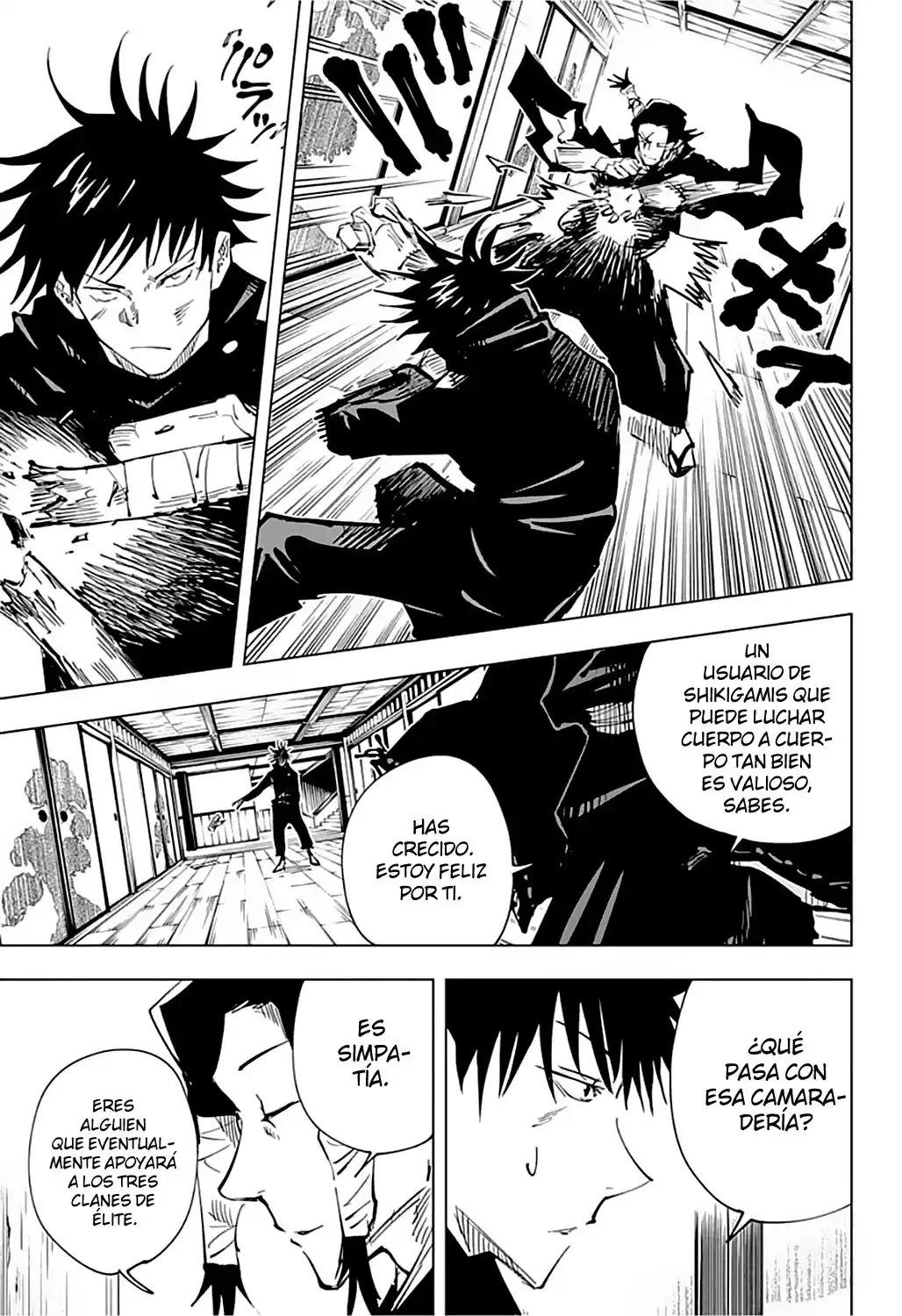 Jujutsu kaisen Capitulo 44: Festival de Intercambio de Escuelas Hermanas de Kyoto - Batallas en Equipo, Parte 11 página 4