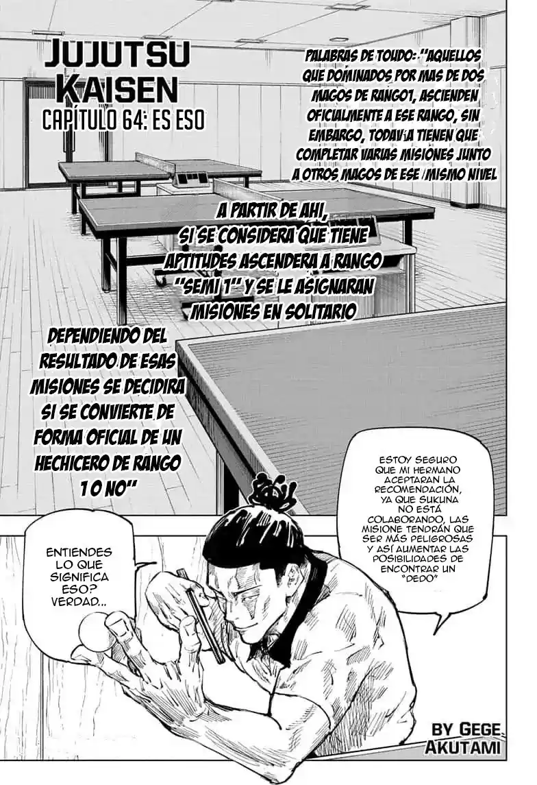 Jujutsu kaisen Capitulo 64: Es Así página 3