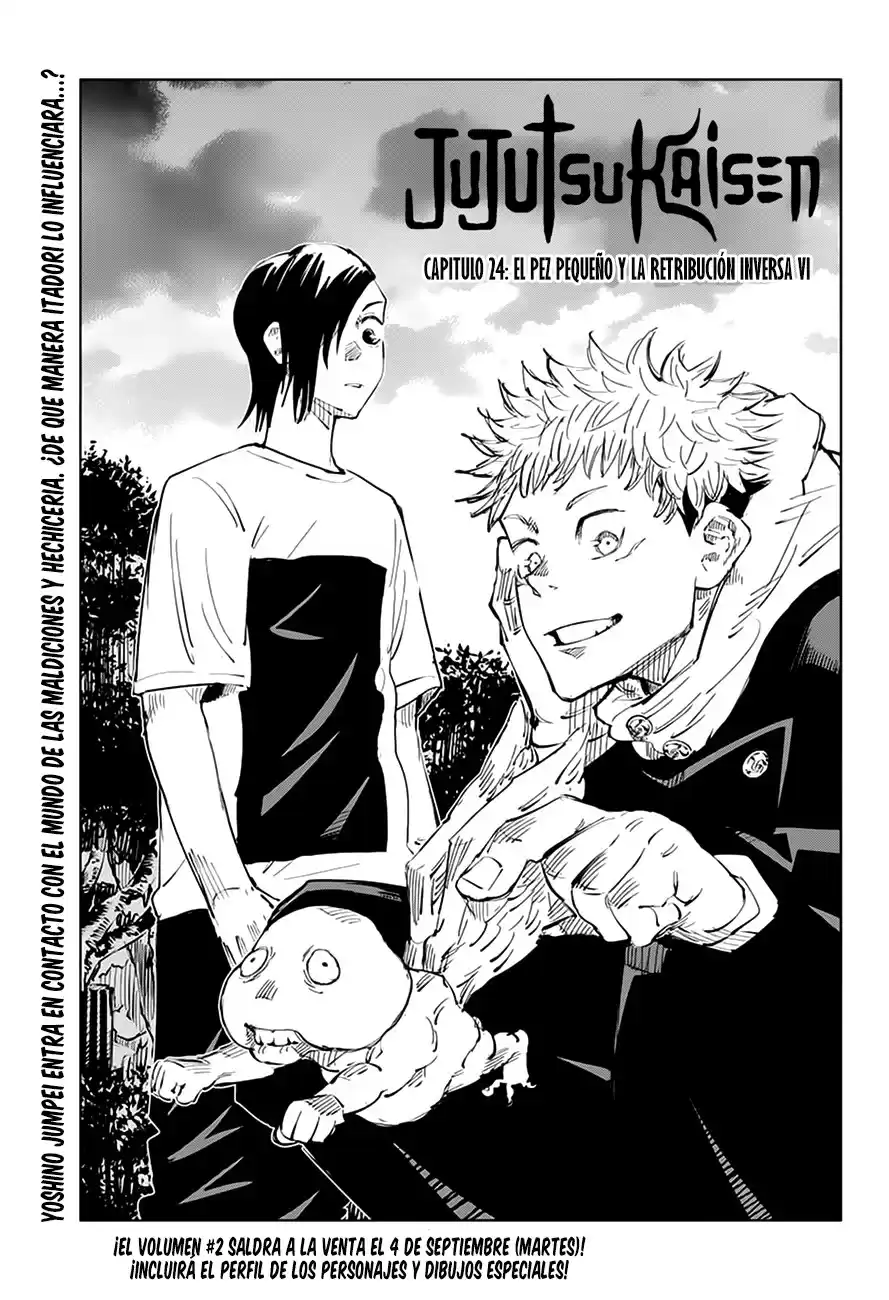 Jujutsu kaisen Capitulo 24: El Pez Pequeño y La Retribución Inversa VI página 2