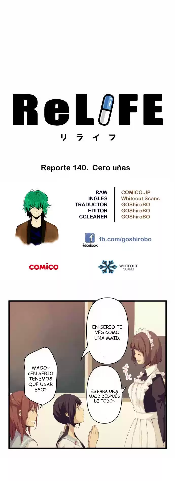 ReLIFE Capitulo 140: Cero Uñas página 2