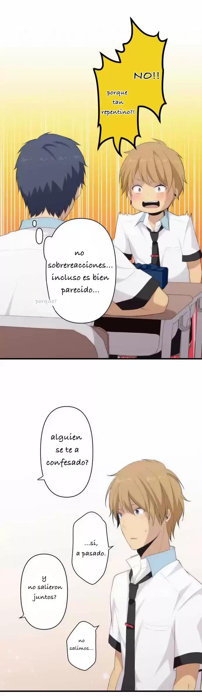 ReLIFE Capitulo 95: chicos de secundaria página 12