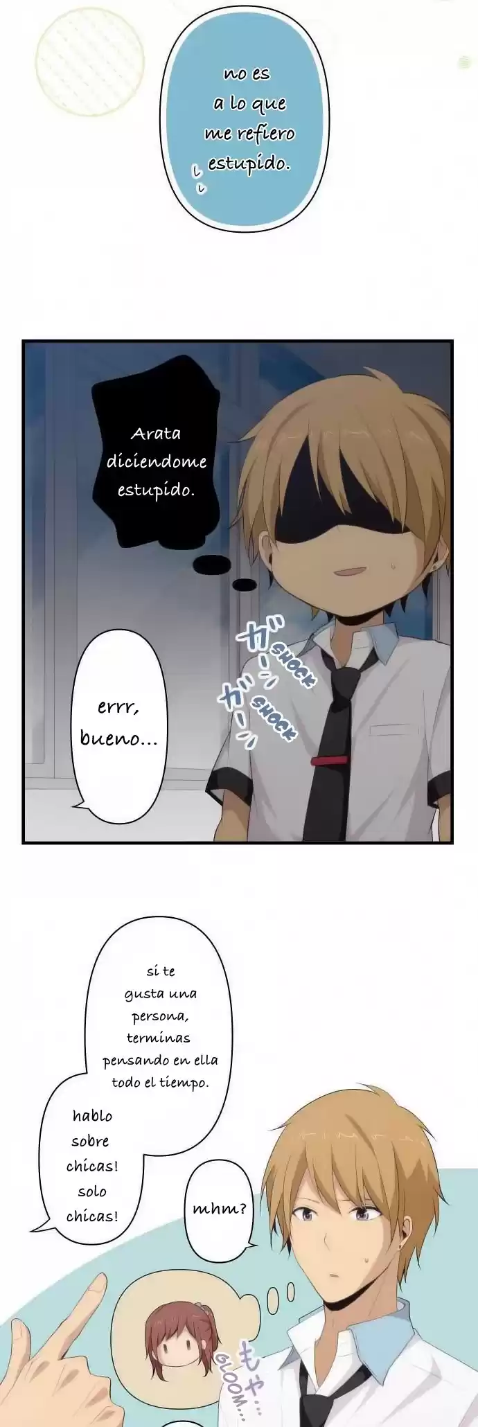 ReLIFE Capitulo 95: chicos de secundaria página 18