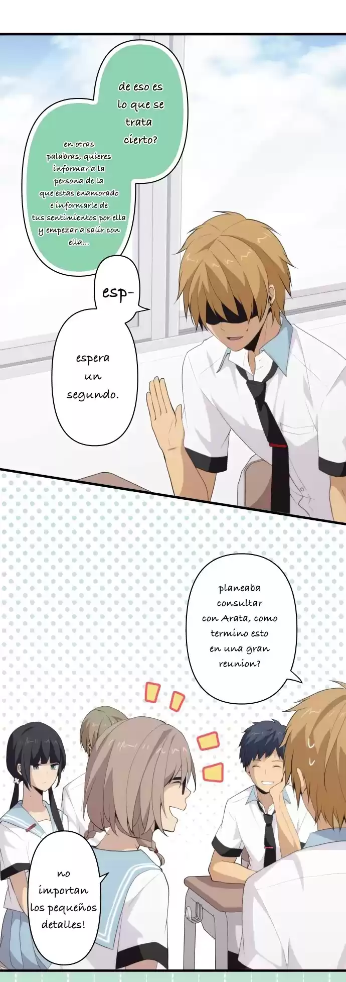 ReLIFE Capitulo 100: últimos momentos de secundaria y el principio del página 6