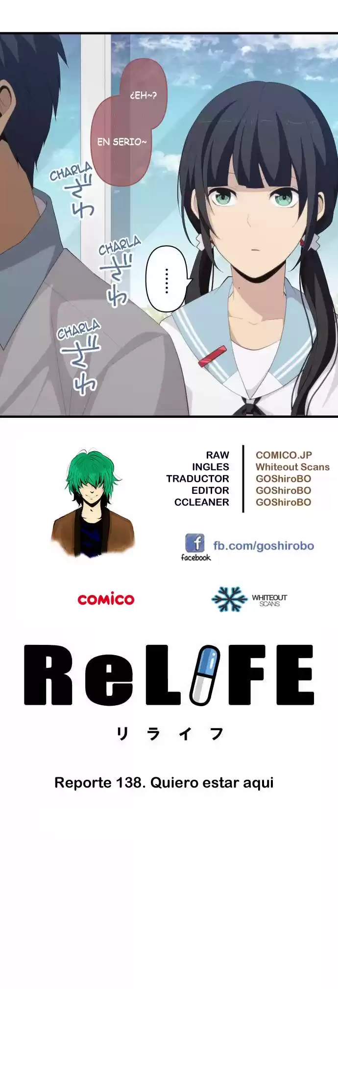 ReLIFE Capitulo 138: Quiero estar aqui página 3