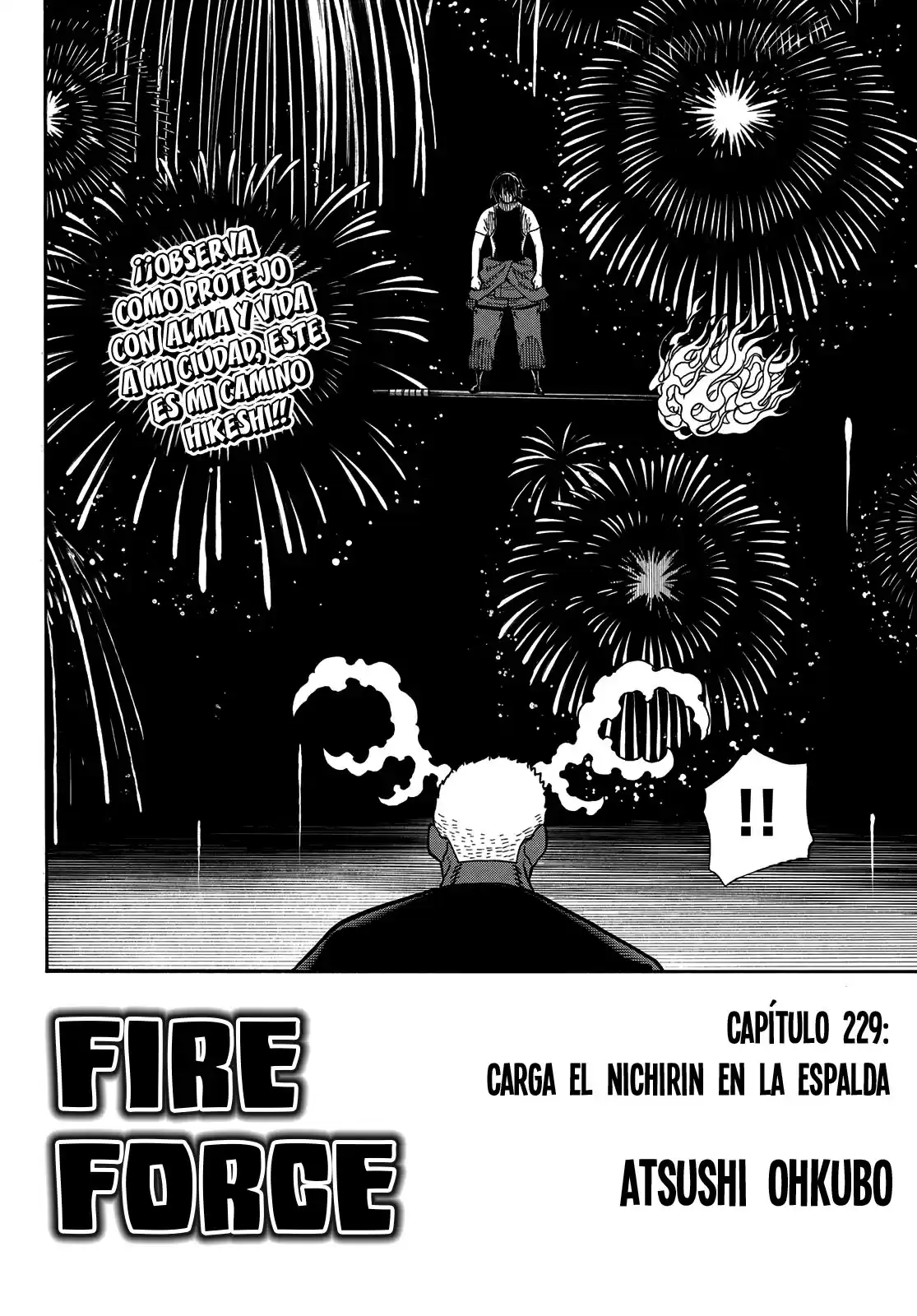 Enen no Shouboutai Capitulo 229: Carga El Nichirin En La Espalda página 3