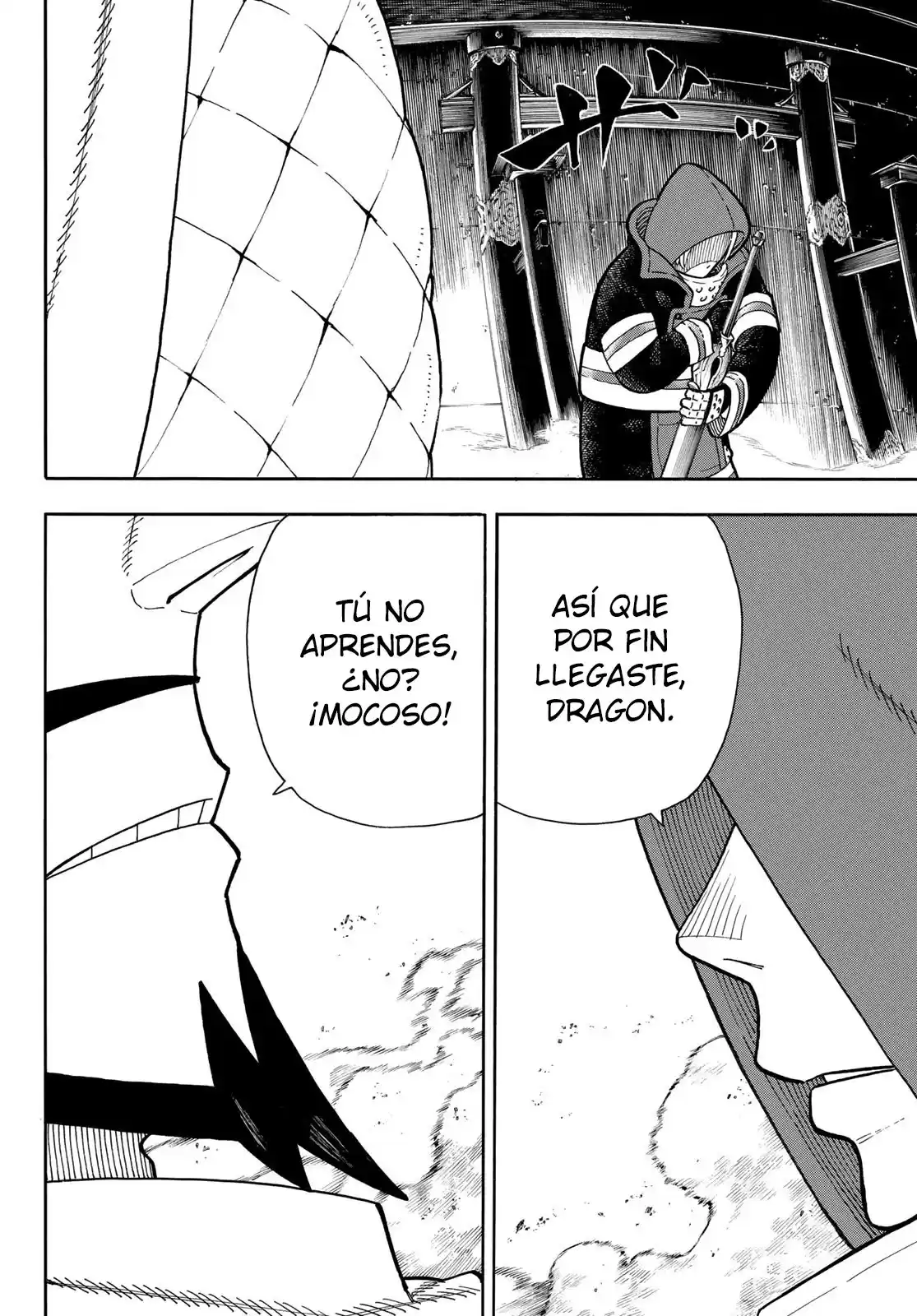 Enen no Shouboutai Capitulo 245: El Dragón vs El Caballero, La Revancha página 5