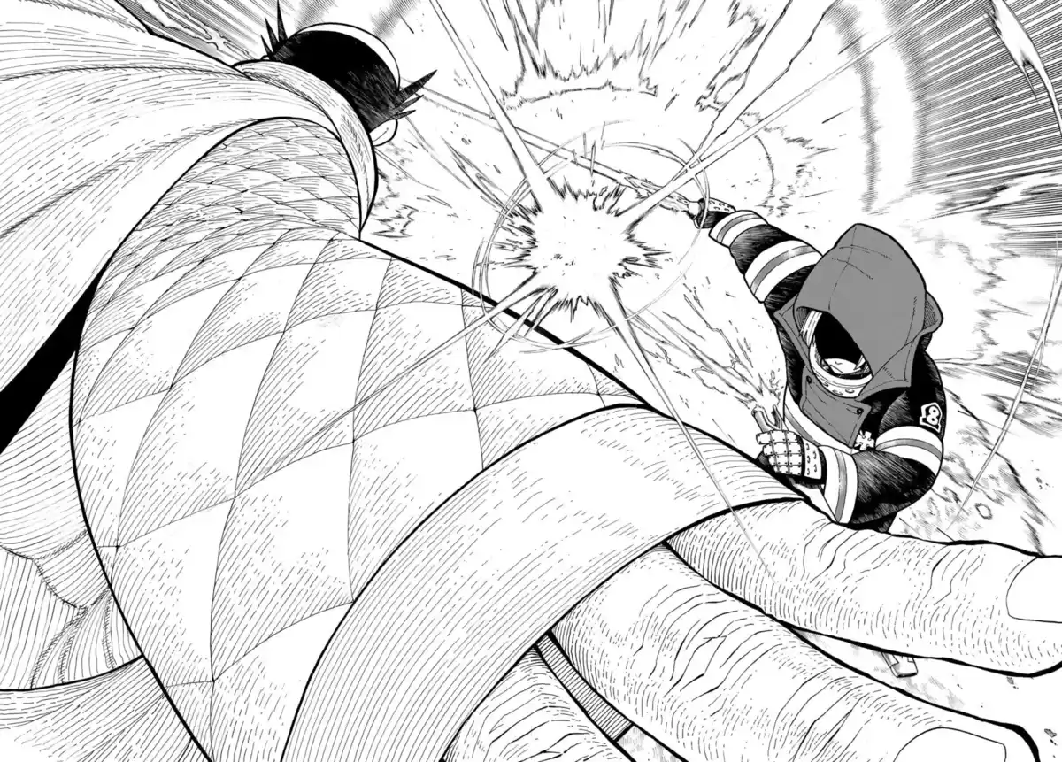 Enen no Shouboutai Capitulo 245: El Dragón vs El Caballero, La Revancha página 7