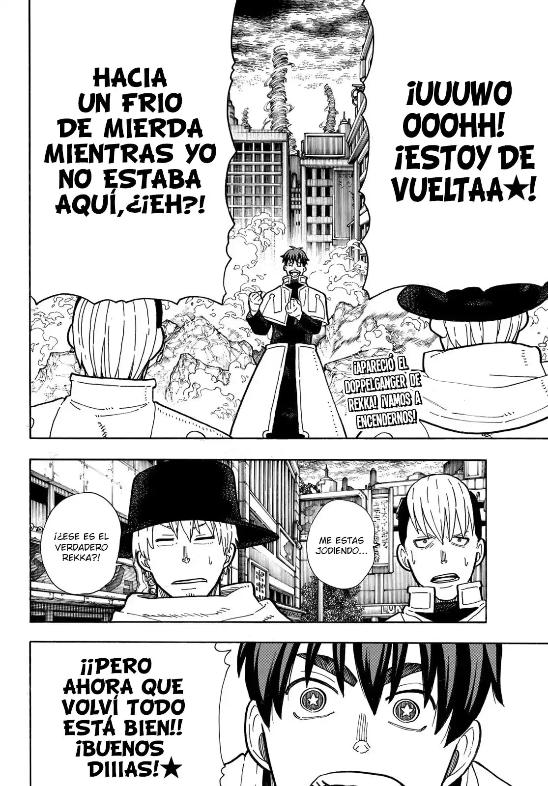 Enen no Shouboutai Capitulo 257: El Bastardo Entusiasta Desesperado página 4