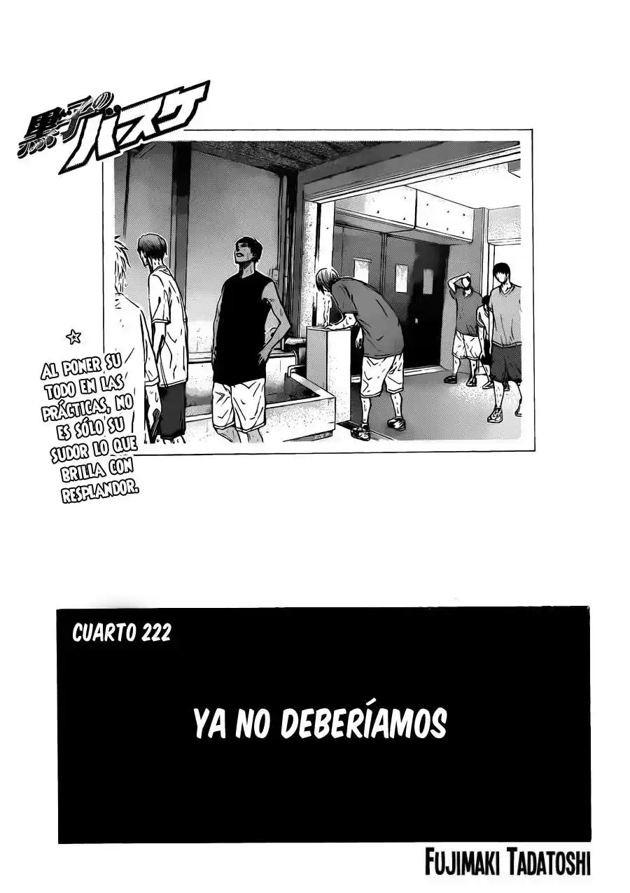 Kuroko no Basket Capitulo 222 página 2