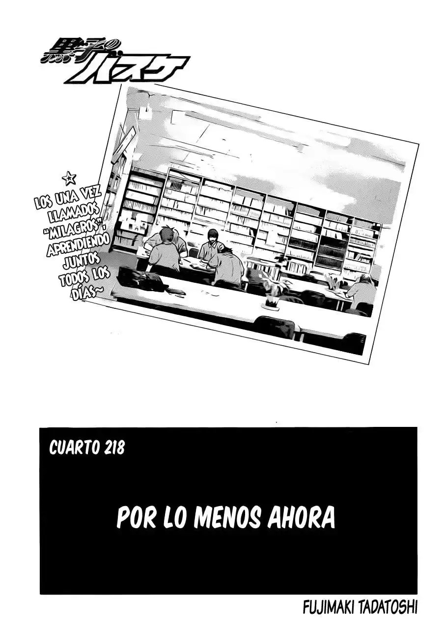 Kuroko no Basket Capitulo 218 página 2